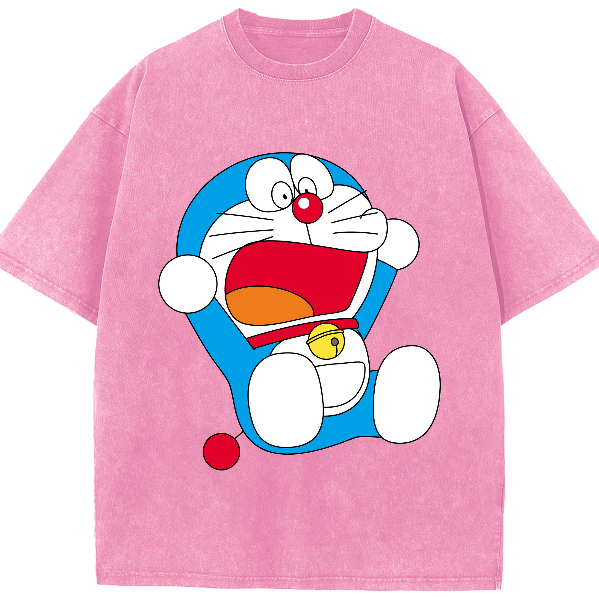 （画像用） ドラえもん Doraemon 綿100% ヴィンテージ風 半袖Tシャツ（フロントプリント）